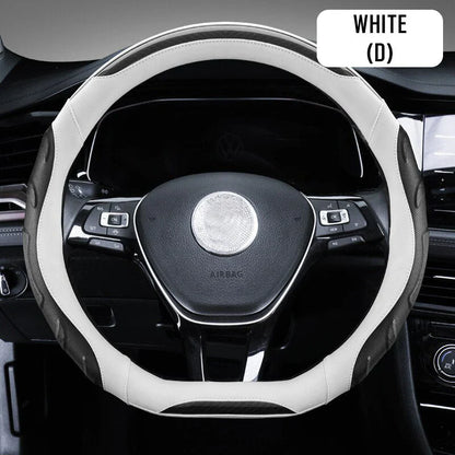 Car Steering Wheel Covers Universal Fit, Silaz Breathable Anti Slip Leather